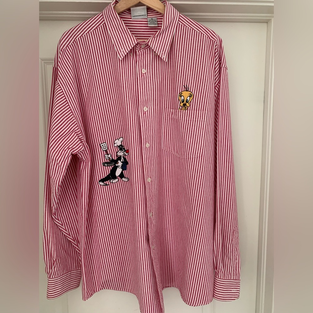 Vintage classic looney tune button up shirt / XL